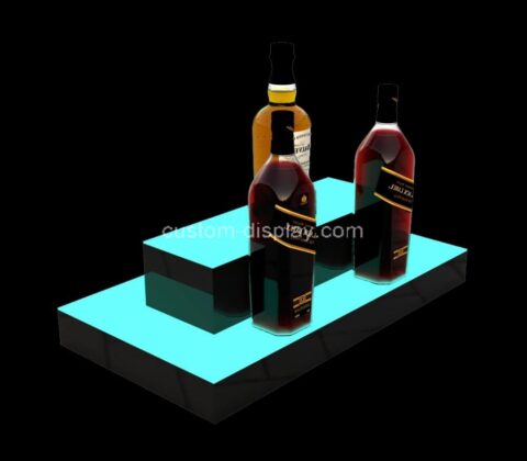 Custom acrylic remote control colorful LED transformation cocktail display rack