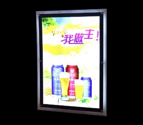 Custom acrylic plug-in luminous billboard LED crystal light box