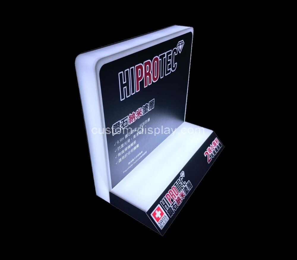 Custom plexiglass luminous display stand LED advertising promotion stand