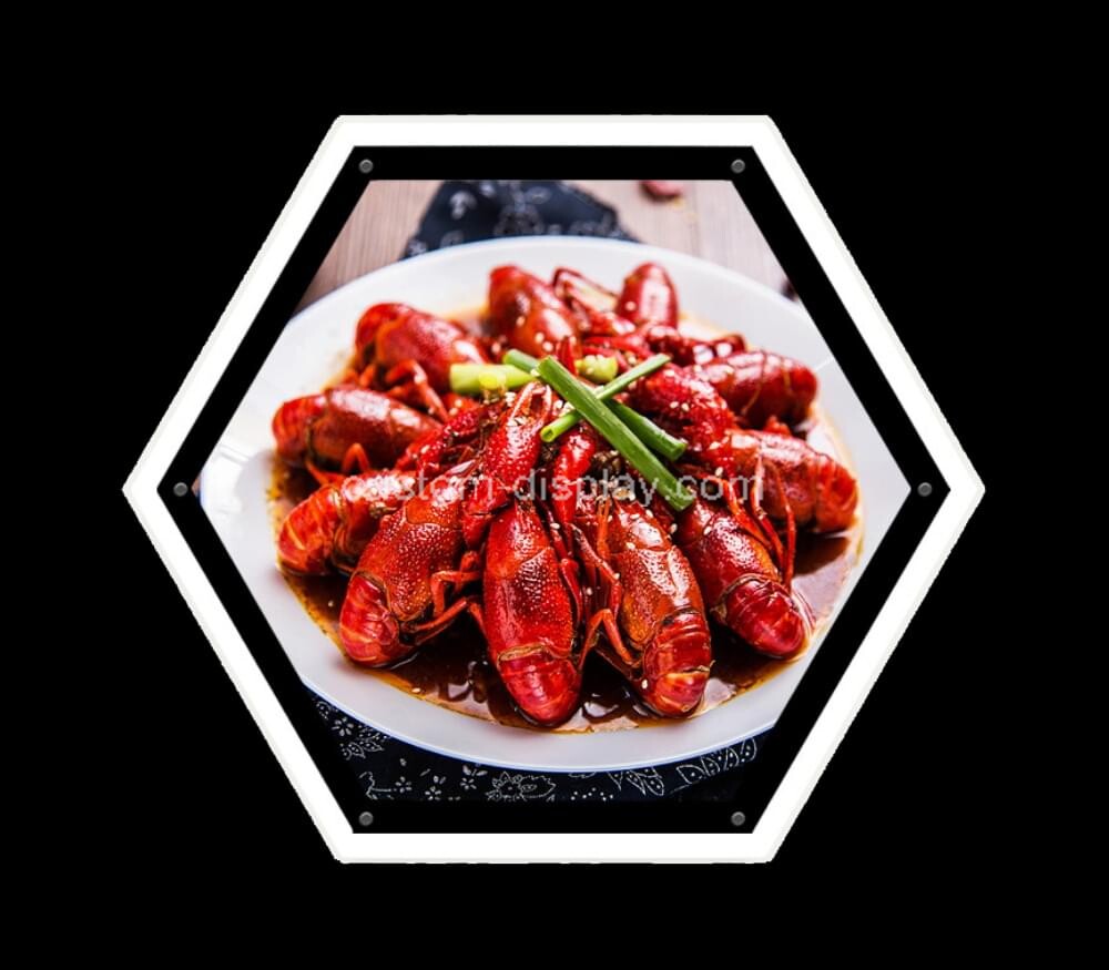 Custom LED acrylic catering mall club hotel light box advertisement