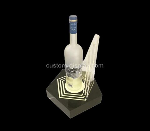 Custom acrylic luminous bar night liquor bottle display shelf