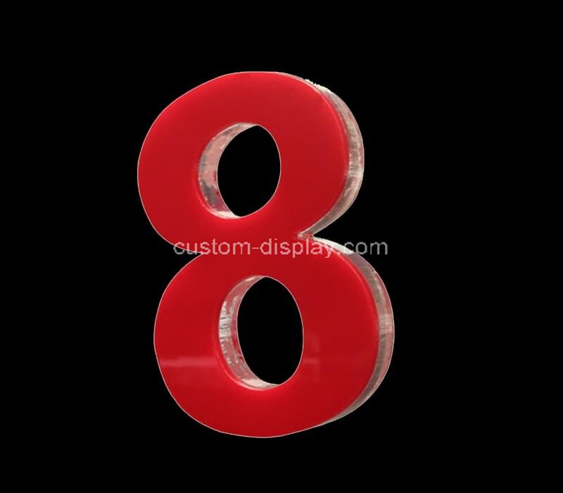 OEM custom laser cutting acrylic advertising numbers