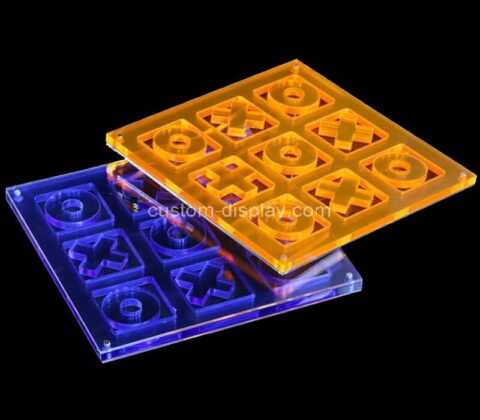 OEM custom acrylic XO game board plexiglass Tic-tac-toe game board