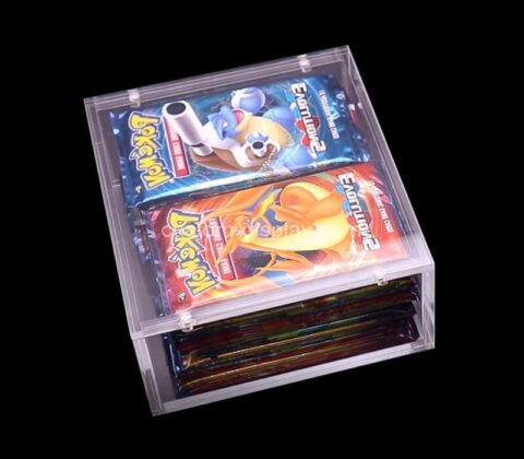 OEM supplier customized pokemon acrylic booster box lucite display case