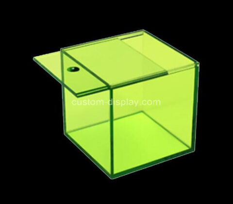 OEM supplier customized plexiglass sliding lid showcase lucite display case