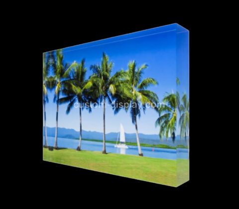 OEM supplier customized acrylic photo blocks clear acrylic photo blocks