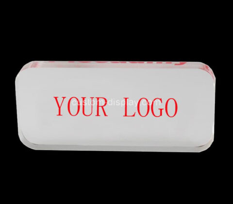 OEM supplier customized acrylic block sign lucite logo block sign