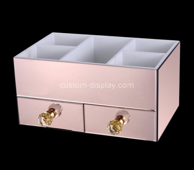 OEM supplier customized mirrored acrylic makeup organiser