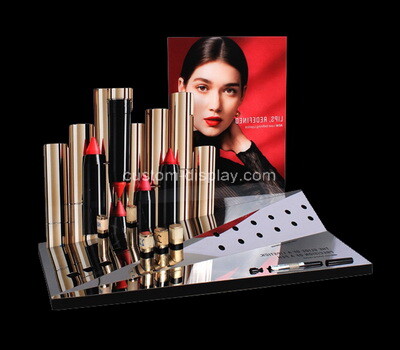 OEM supplier customized countertop acrylic lipstick display riser