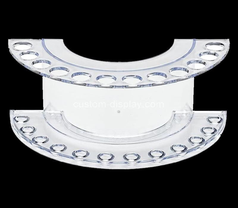 OEM custom acrylic brush display stand lucite pen display rack