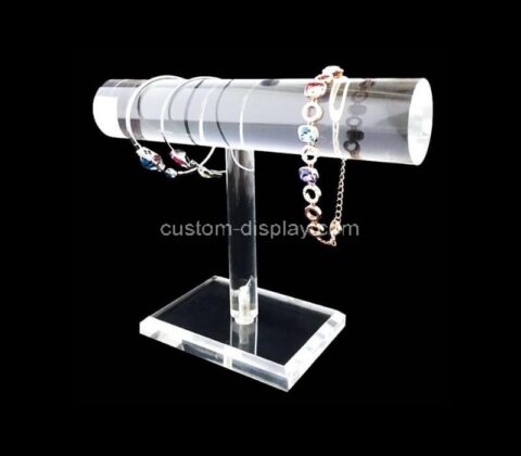 OEM custom acrylic necklace display stand lucite T bar display rack
