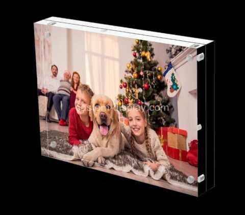 OEM supplier customized acrylic photo frame block lucite photo frame