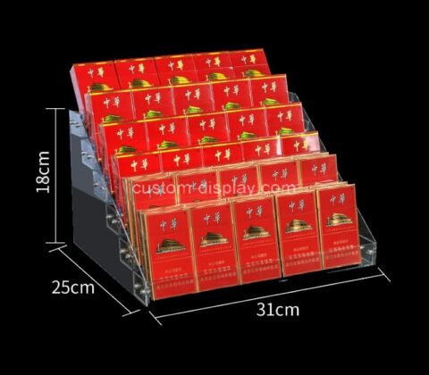 OEM supplier customized countertop acrylic cigarette display riser