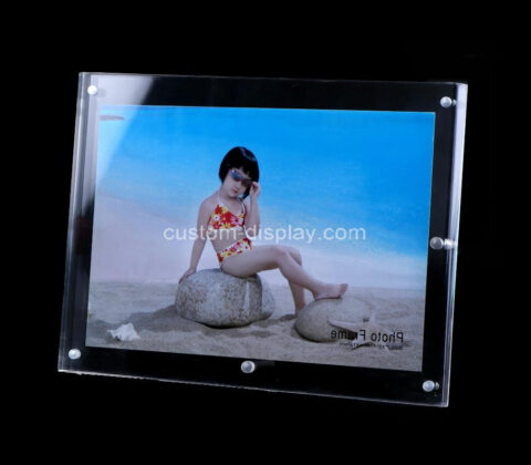 OEM supplier customized desktop acrylic magnetic picture frame