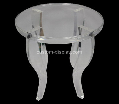 OEM supplier customized round acrylic coffee table plexiglass table