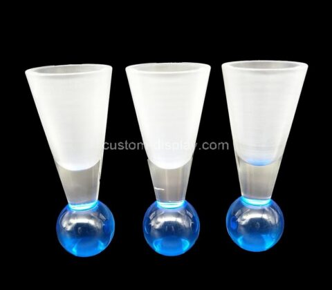 OEM supplier customized whiskey acrylic shot glass clear shot glass