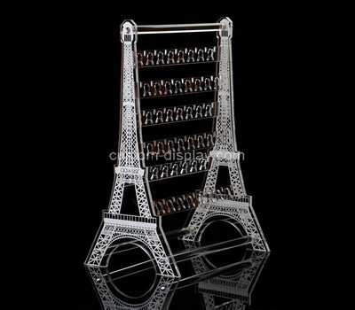 OEM supplier customized eiffel tower shape acrylic earring display stands