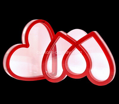 OEM supplier custom acrylic heart shape photo frame