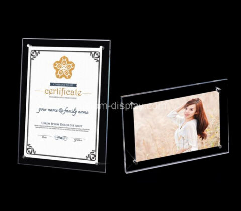OEM supplier custom acrylic photo frame certificate frame
