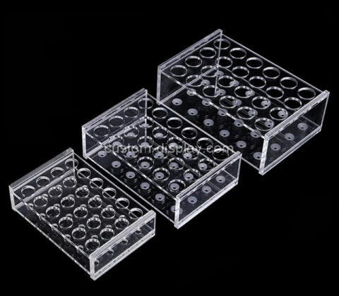 Acrylic pen display stands plexiglass makeup brush display rack