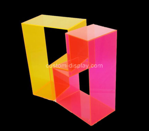 Colorful acrylic display stands color plexiglass display racks