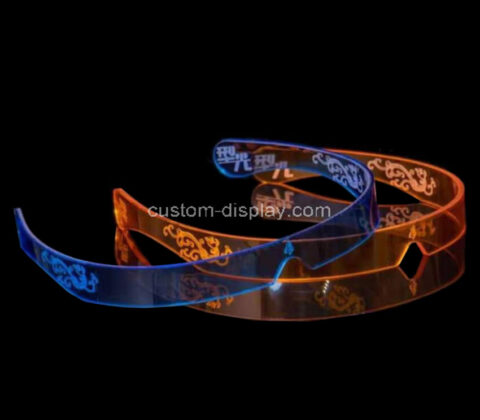 Acrylic colorful glasses bar music festival technology toys