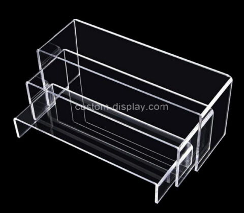 Acrylic retail display risers lucite display shelves