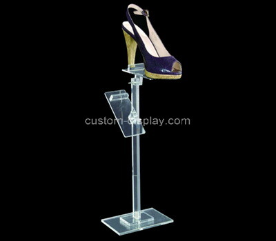 Acrylic retail shoe display stand plexiglass shoe display rack