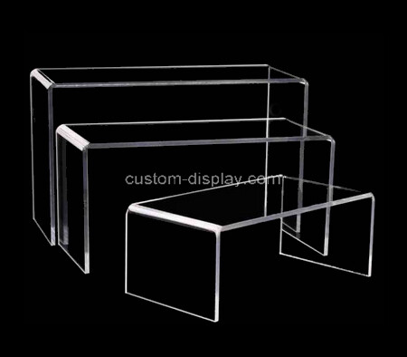 Acrylic shoe display risers plexiglass shoe display stands