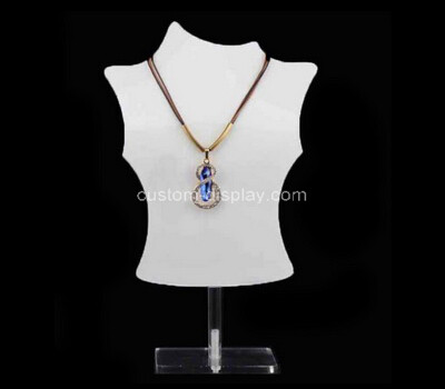 Acrylic bust retail necklace display stand