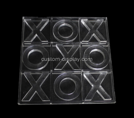 Acrylic XO game board lucite Tic Tac Toe game set