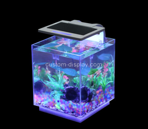 Plexiglass boxes manufacturer custom acrylic luminous aquarium