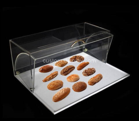 Acrylic boxes manufacturer customize countertop bread container