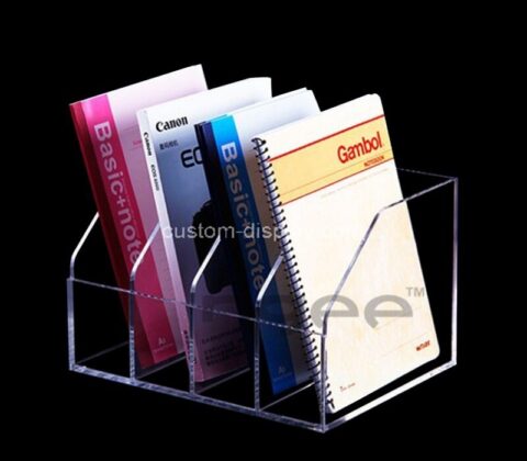 Perspex display supplier custom acrylic notebooks organizer