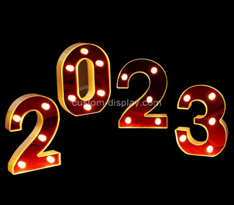 Acrylic products supplier custom LED night number sign