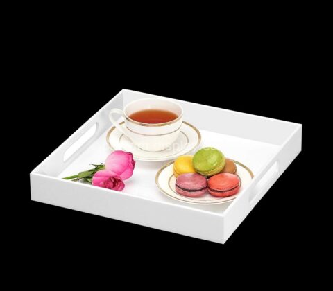 Plexiglass manufacturer custom acrylic breakfast tray