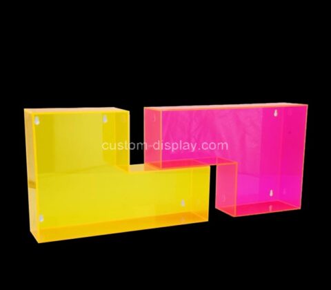 Custom mountable L shape acrylic display case