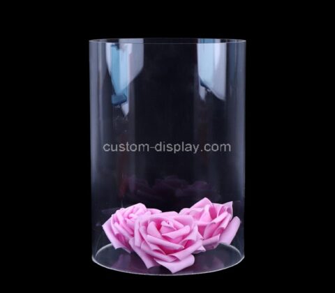 Custom flower vase acrylic cylinder for home or wedding