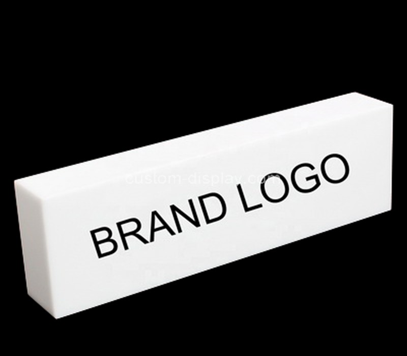 Acrylic Logo Block 5″ x .500″ x 3.00″ tall SALE - Plasticmart