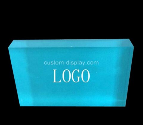Plexiglass display manufacturer custom acrylic logo block