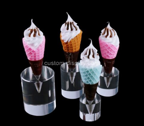 China acrylic manufacturer custom ice cream cone display blocks