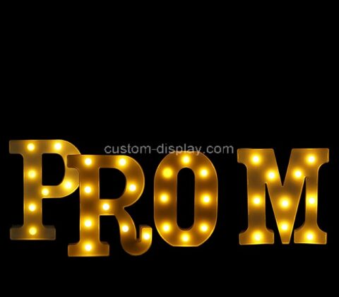 Custom acrylic LED marquee letter lights 3D prom