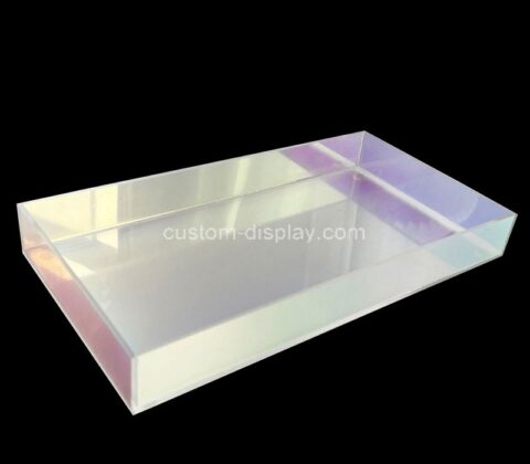 Custom acrylic serving tray decorative organizer tray
