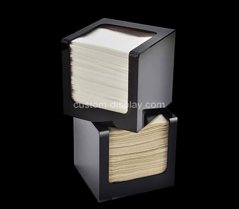 Custom acrylic napkin tissue paper holder box