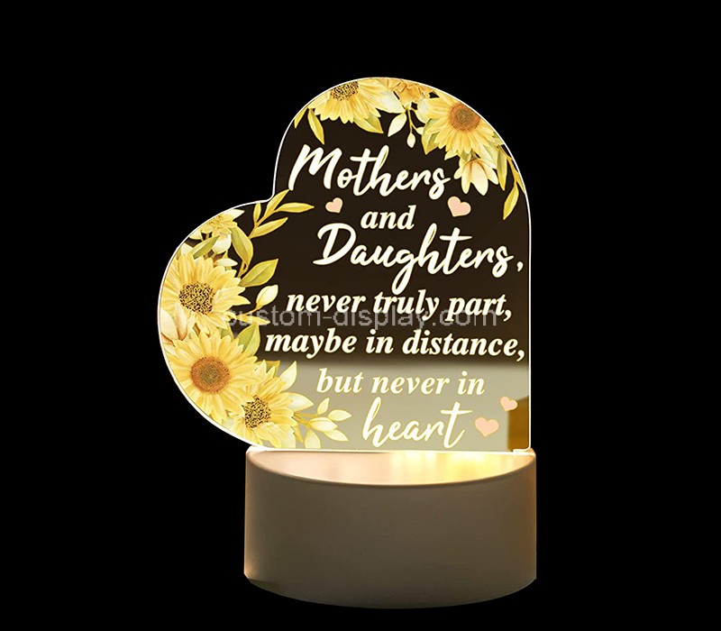 Custom acrylic night light birthday gift for mom