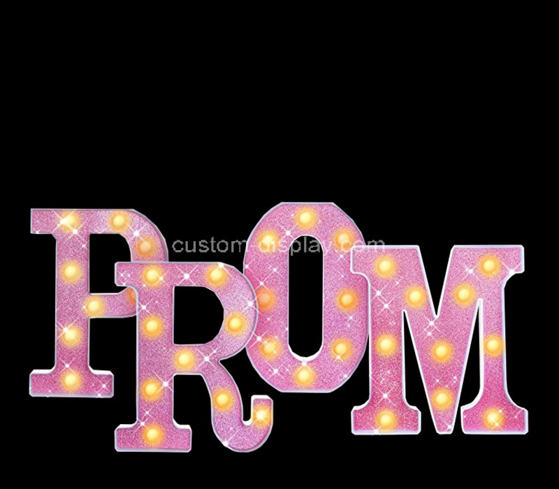 Custom acrylic LED marquee letter lights prom sign