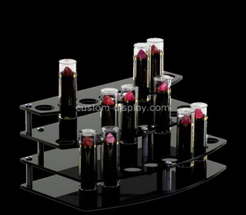 Custom countertop acrylic 3 tiers lipsticks display rack