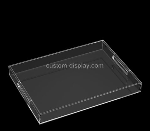 Custom acrylic serving tray with handles