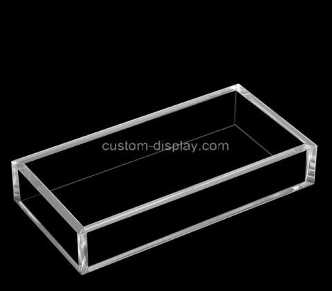 Custom clear acrylic tabletop small items organizer box