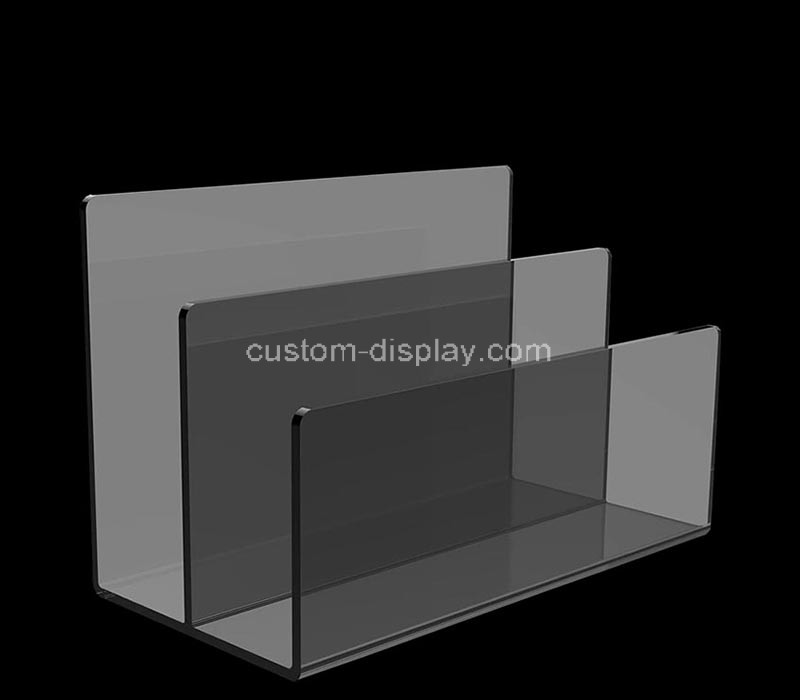Custom acrylic file sorter holder for desk